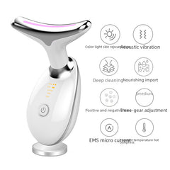 Cervical Vertebra Massage Instrument Beauty Neck Instrument Multifunctional Neck Massager To Remove Neck Lines Method To Make Lines Vibration Hot Compress Instrument