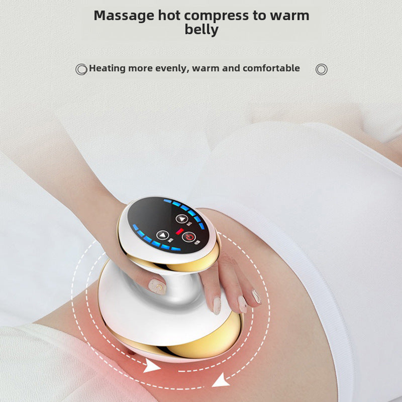 Electric Scraping Cupping Instrument Versatile Brush Body Universal Household Absorbing Sha Rubbing Abdominal Warm Waist And Back Massage Heating Dam
