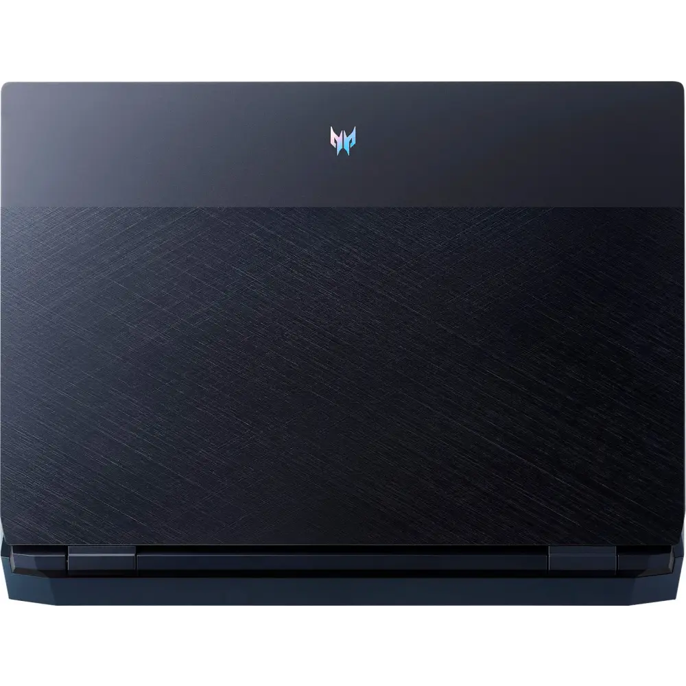 Closed black Acer Predator Helios RTX 3060 Intel i7 Gaming Laptop on white background