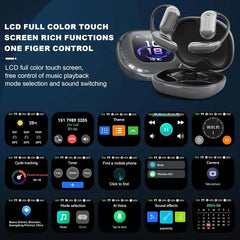 Wireless earbuds with touchscreen case featured in AI Real Time Translation Earbuds 144 Languages