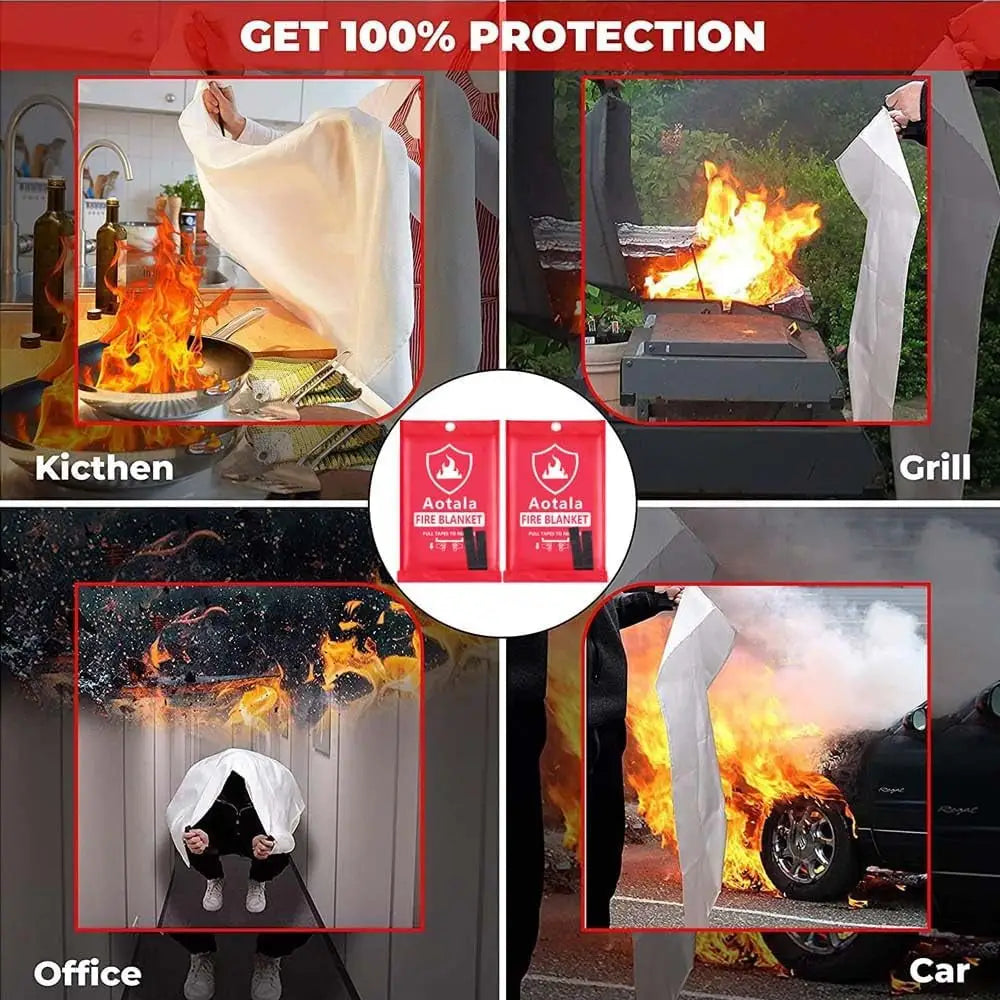 Fire safety blanket applications for Aotala Emergency Blanket 1022°F Heat Resistance