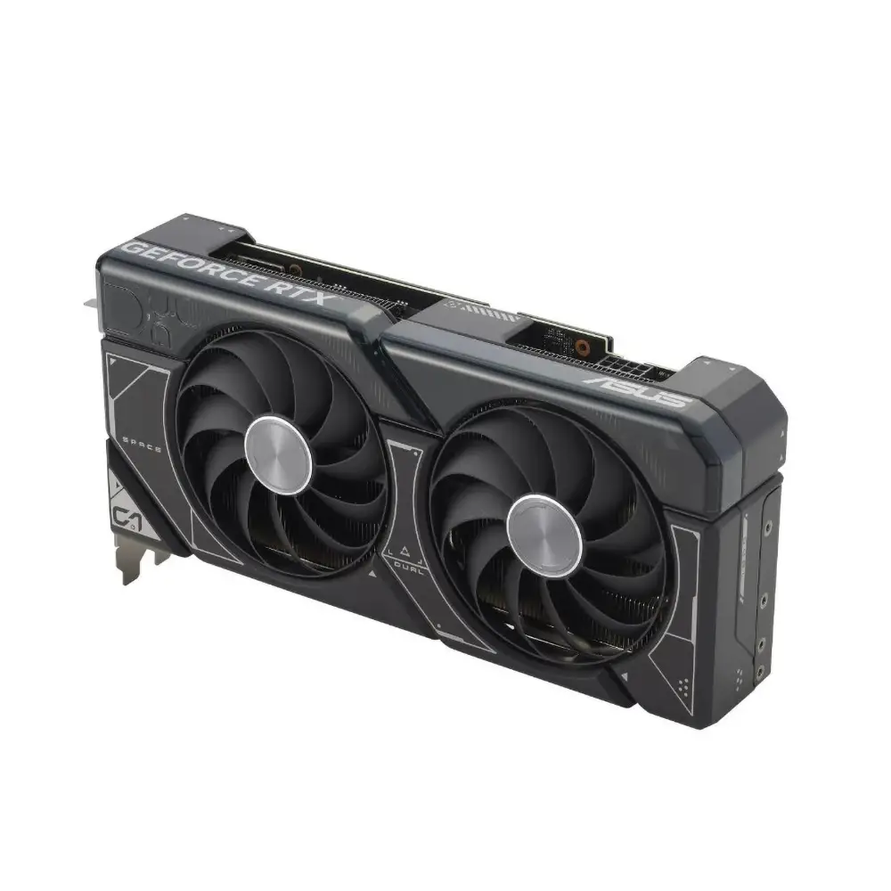 Black dual-fan ASUS Dual GeForce RTX SUPER 12GB GDDR6X Graphics Card image