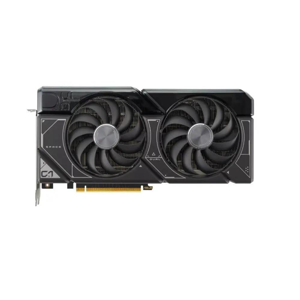 Black dual-fan ASUS Dual GeForce RTX SUPER 12GB GDDR6X Graphics Card image