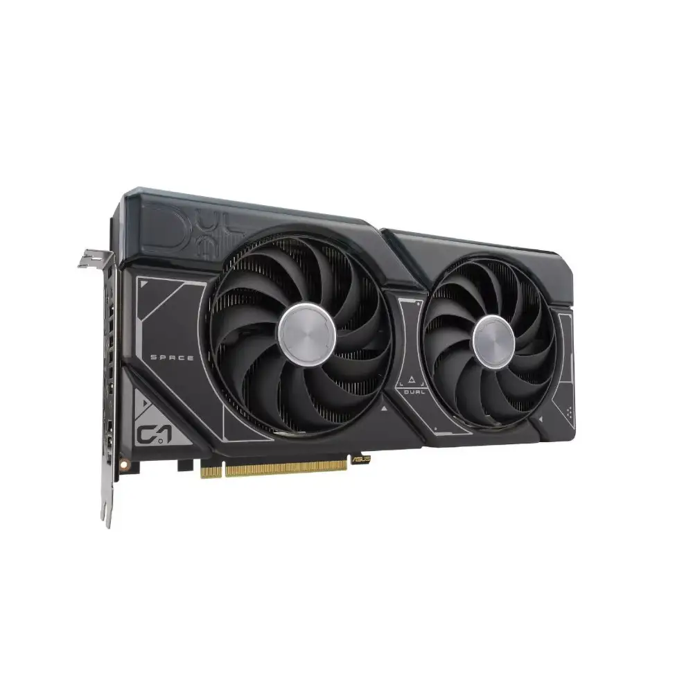 Black dual-fan ASUS Dual GeForce RTX SUPER 12GB GDDR6X Graphics Card image