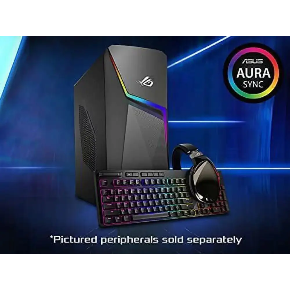 ASUS ROG Strix G10 Intel i7 RTX 3060 Gaming Desktop with peripherals and Aura Sync