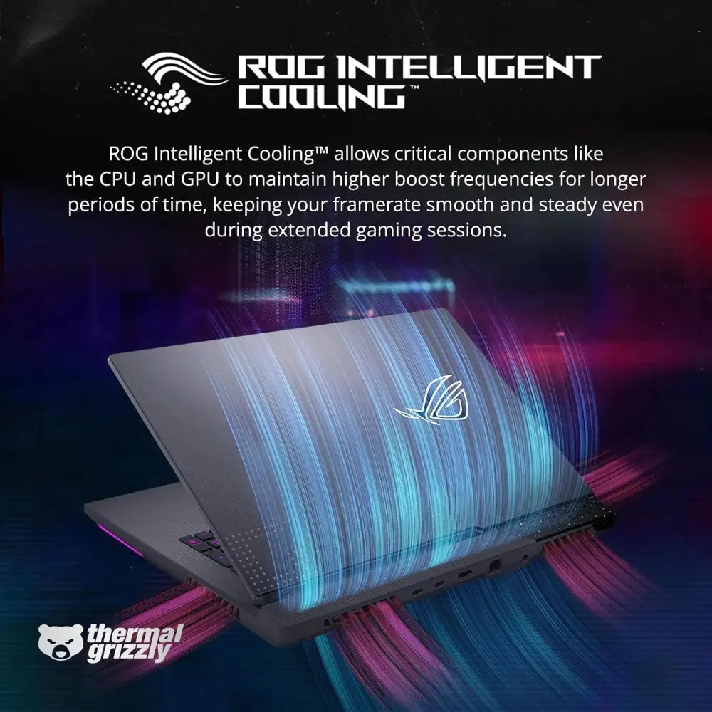 Asus ROG Strix G17 RTX 4060 QHD 240Hz Laptop featuring advanced cooling technology