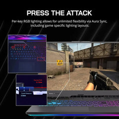 Asus ROG Strix G17 RTX 4060 QHD 240Hz Laptop with RGB keyboard lighting