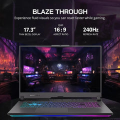 Asus ROG Strix G17 RTX 4060 QHD 240Hz gaming laptop with a thin bezel display