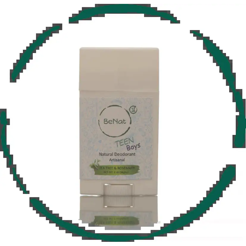 BeNat Teen Boys Natural Deodorant Stick for Kids, Teens, and Expecting Mothers