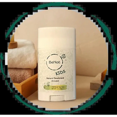 White deodorant stick from BeNat Natural Deodorant for Kids, Teens, and Expecting Mothers