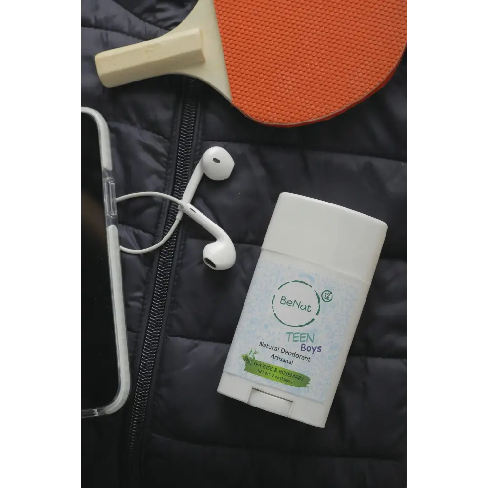 White deodorant stick from BeNat Natural Deodorant for Kids, Teens, and Expecting Mothers