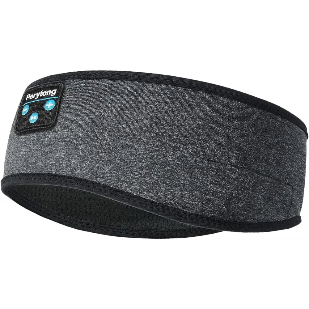 Gray Perytong Bluetooth Sleep Headphones headband for comfortable sleep and relaxation