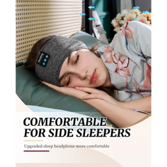 Gray Perytong Bluetooth Sleep Headphones Headband for Comfortable Restful Sleeping
