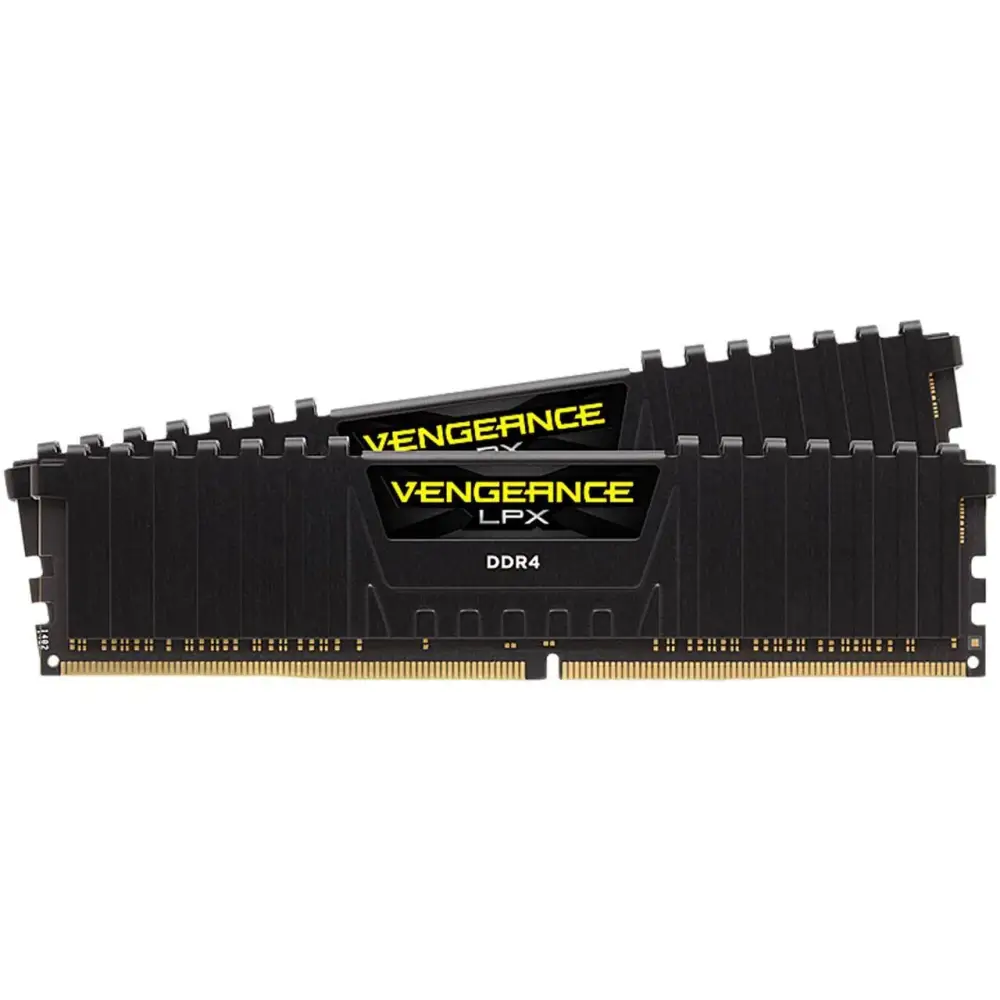 Corsair Vengeance LPX 16GB DDR4 3600MHz C18 Memory Kit with two black RAM modules