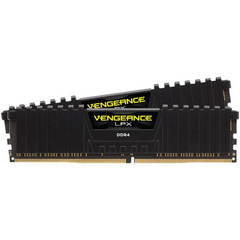 Corsair Vengeance LPX 16GB DDR4 3600MHz C18 Memory Kit with two black RAM modules