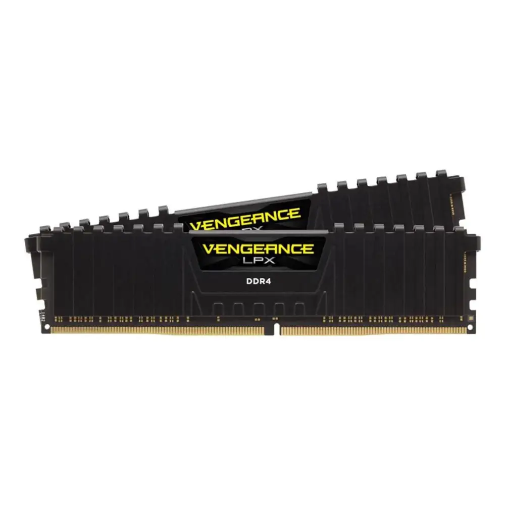 Corsair Vengeance LPX 16GB DDR4 3600MHz C18 Memory Kit with two black RAM sticks
