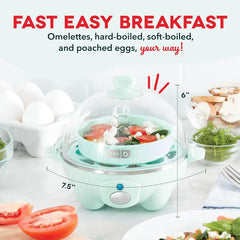 Light blue Dash Rapid Egg Cooker for perfectly cooked eggs every time