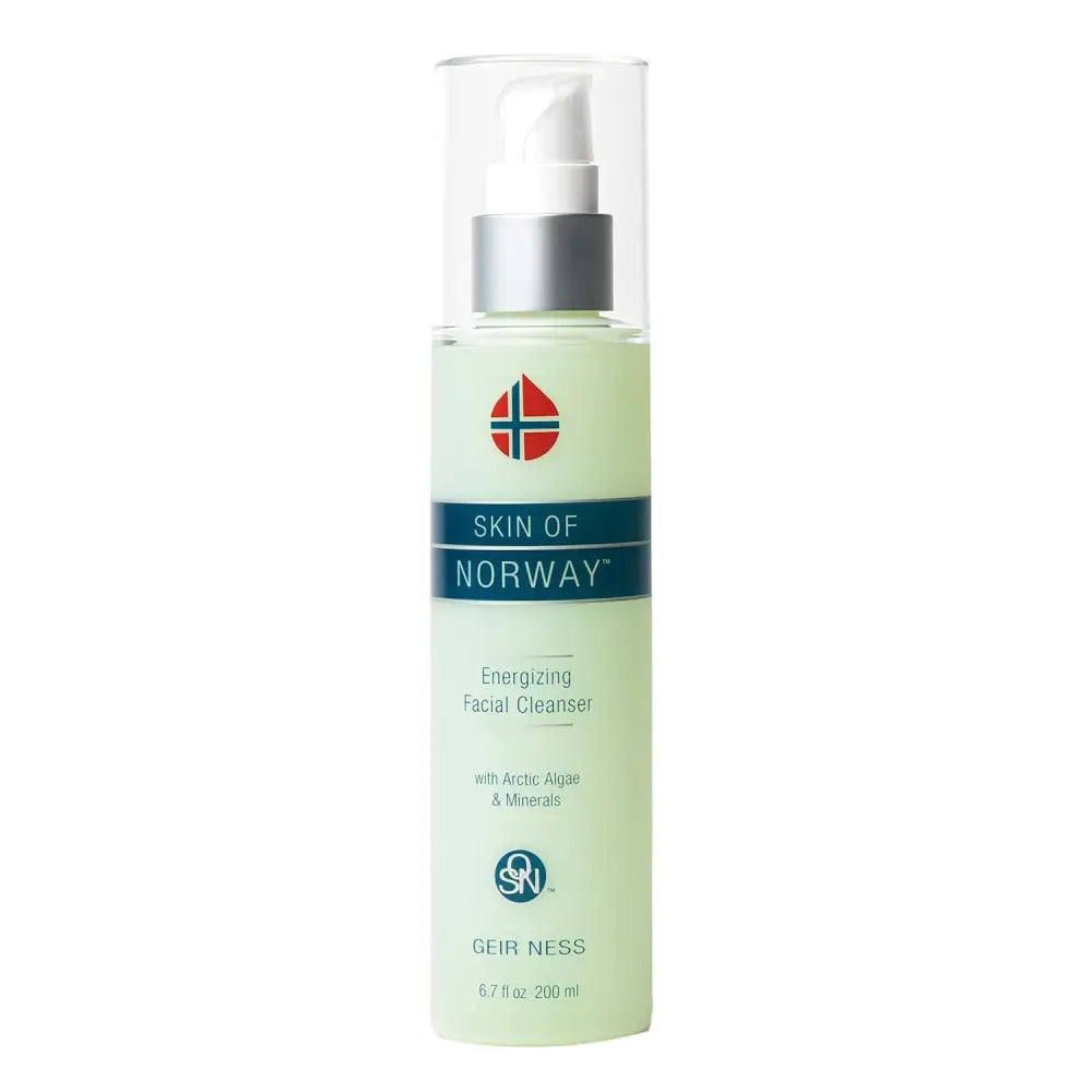 Bottle of Skin of Norway Energizing Facial Cleanser in Gentle Gel Cleanser for Balanced Skin