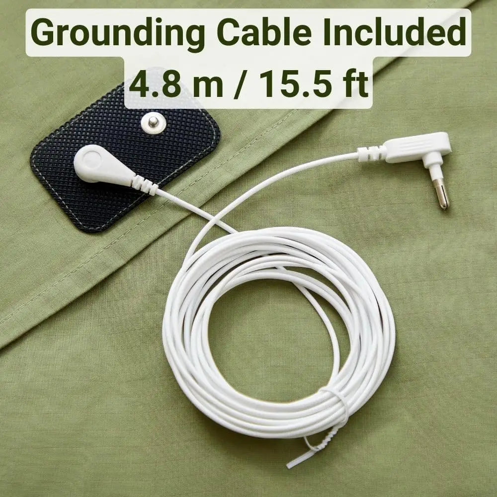 Grounding cable with snap connector for Green Bed Grounding Earthing Sheet