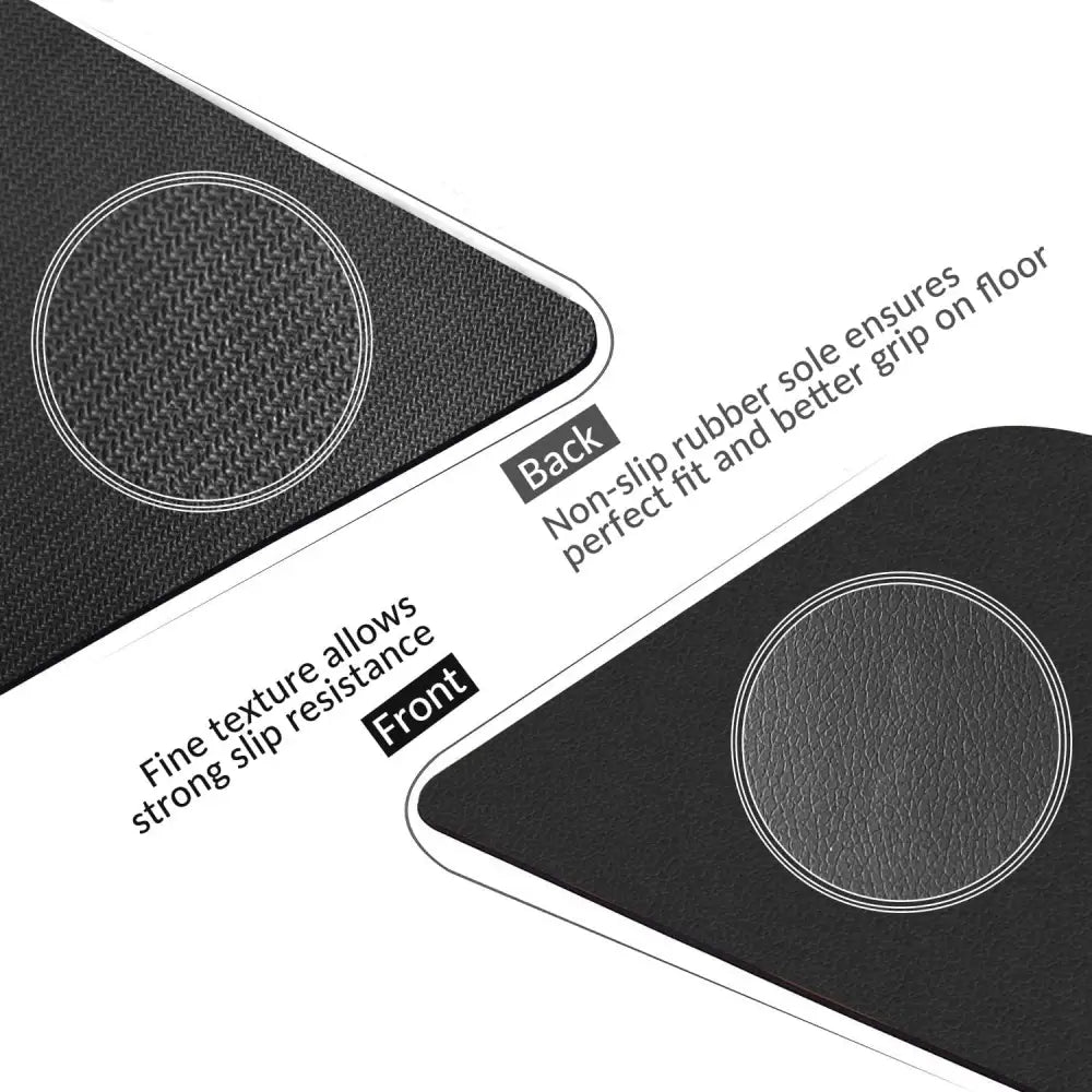 Black non-slip floor mat for grounding, anxiety reduction, and better sleep