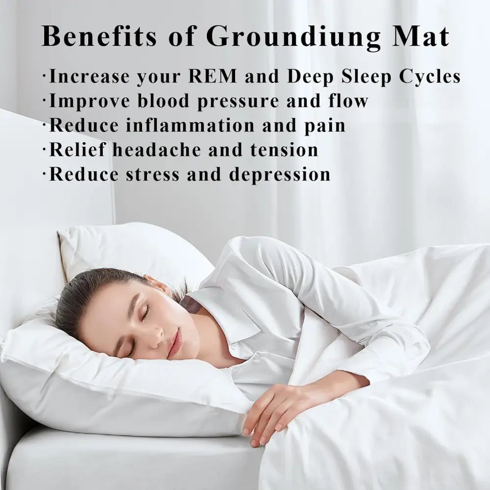 Grounding mat benefits of Multi Use Mat with 15ft Grounding Cord Eco Friendly PU Leather