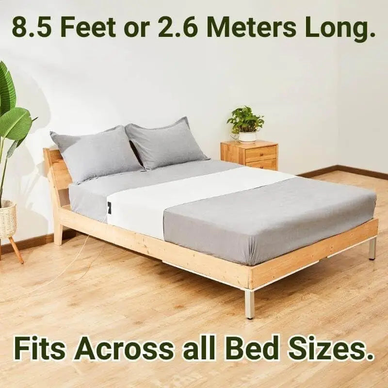 Gray GroundingWell Bed Sheet Set for Sleep and Inflammation Relief displayed elegantly