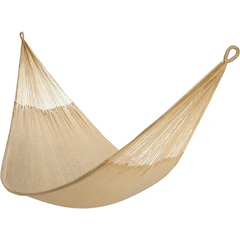 Beige woven hammock from Family Size Handwoven Hammock for ultimate relaxation