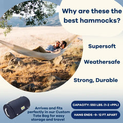 Family Size Handwoven Hammock for Ultimate Relaxation product advertisement image