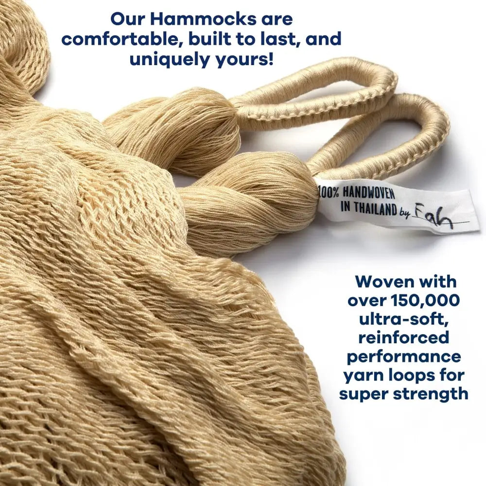Handwoven Family Size Hammock for ultimate comfort and relaxation outdoors