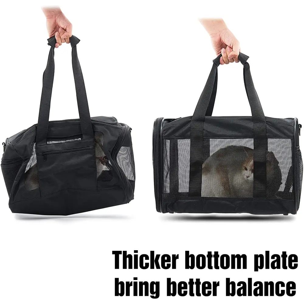 Hitchy Black Soft-Sided Airline-Approved Pet Carrier for safe and stylish travel