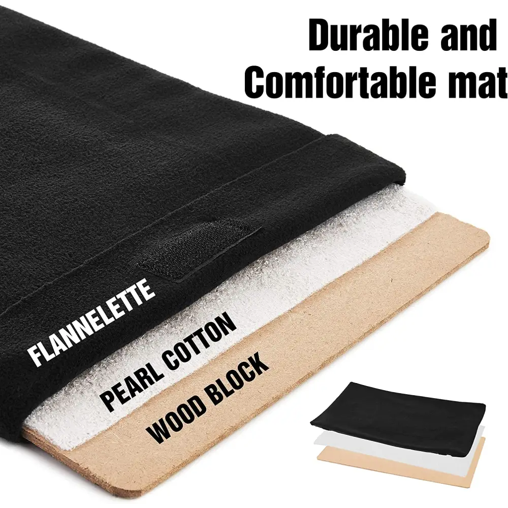 Layered mat construction in Hitchy Black Soft-Sided Airline-Approved Pet Carrier