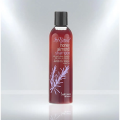 Honey Almond Shampoo bottle for gentle cleansing and natural softness display