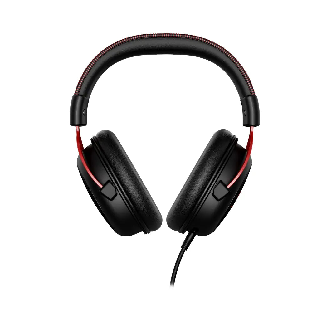 Black and red HyperX Cloud II Gaming Headset with noise-cancelling microphone