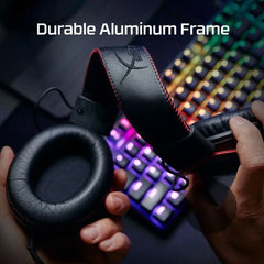 Black HyperX Cloud II Gaming Headset with Noise-Cancelling Mic for immersive gaming