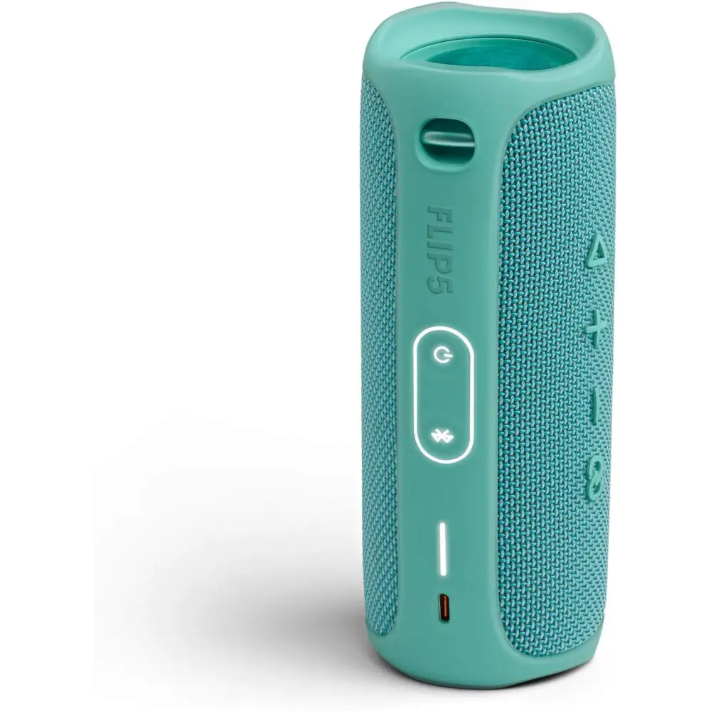 Teal JBL Flip 5 IPX7 Waterproof Portable Speaker with Powerful Pro Sound