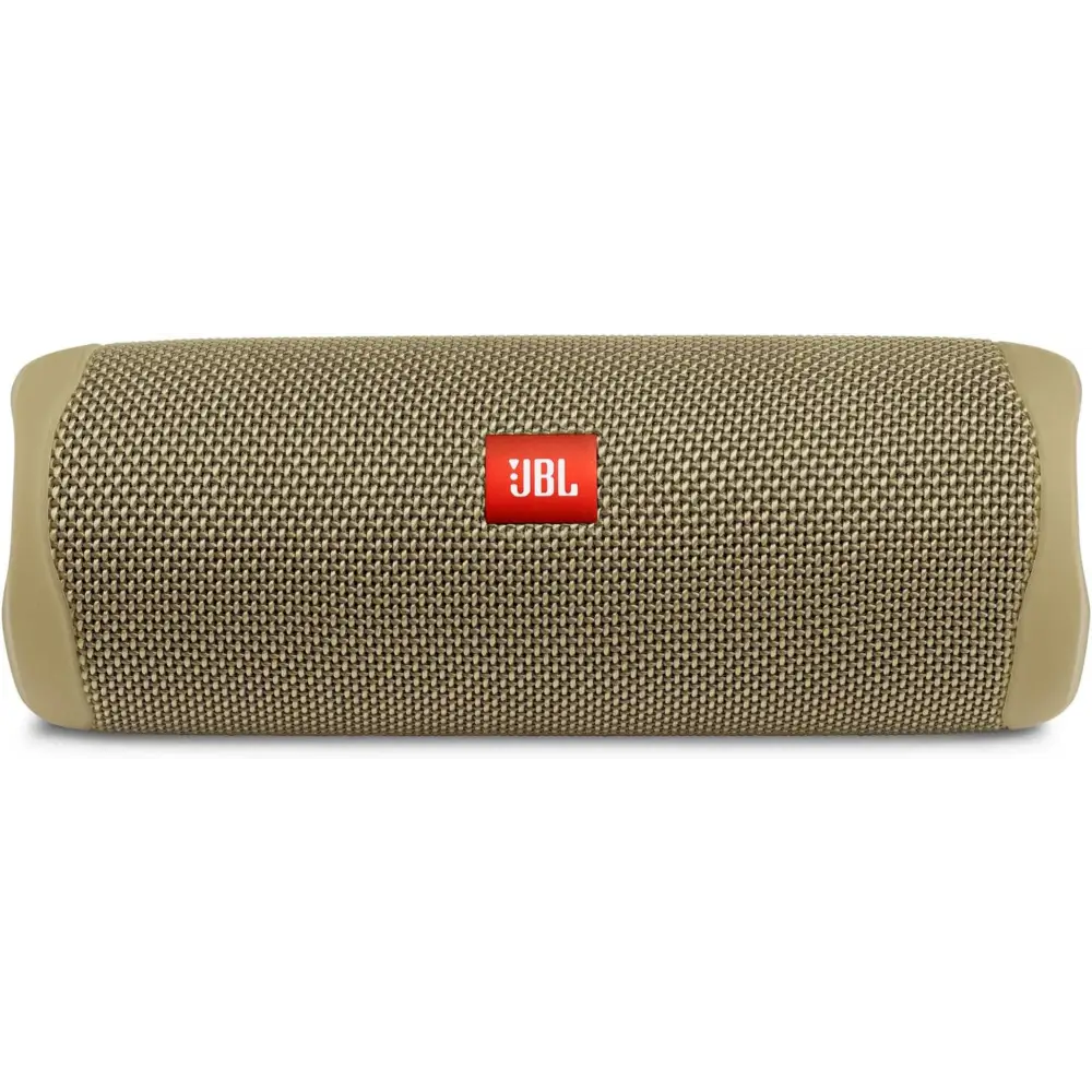 Tan JBL portable speaker from Teal JBL Flip 5 IPX7 Waterproof Powerful Pro Sound