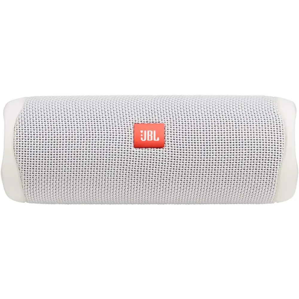 White portable speaker from Teal JBL Flip 5 IPX7 Waterproof Powerful Pro Sound