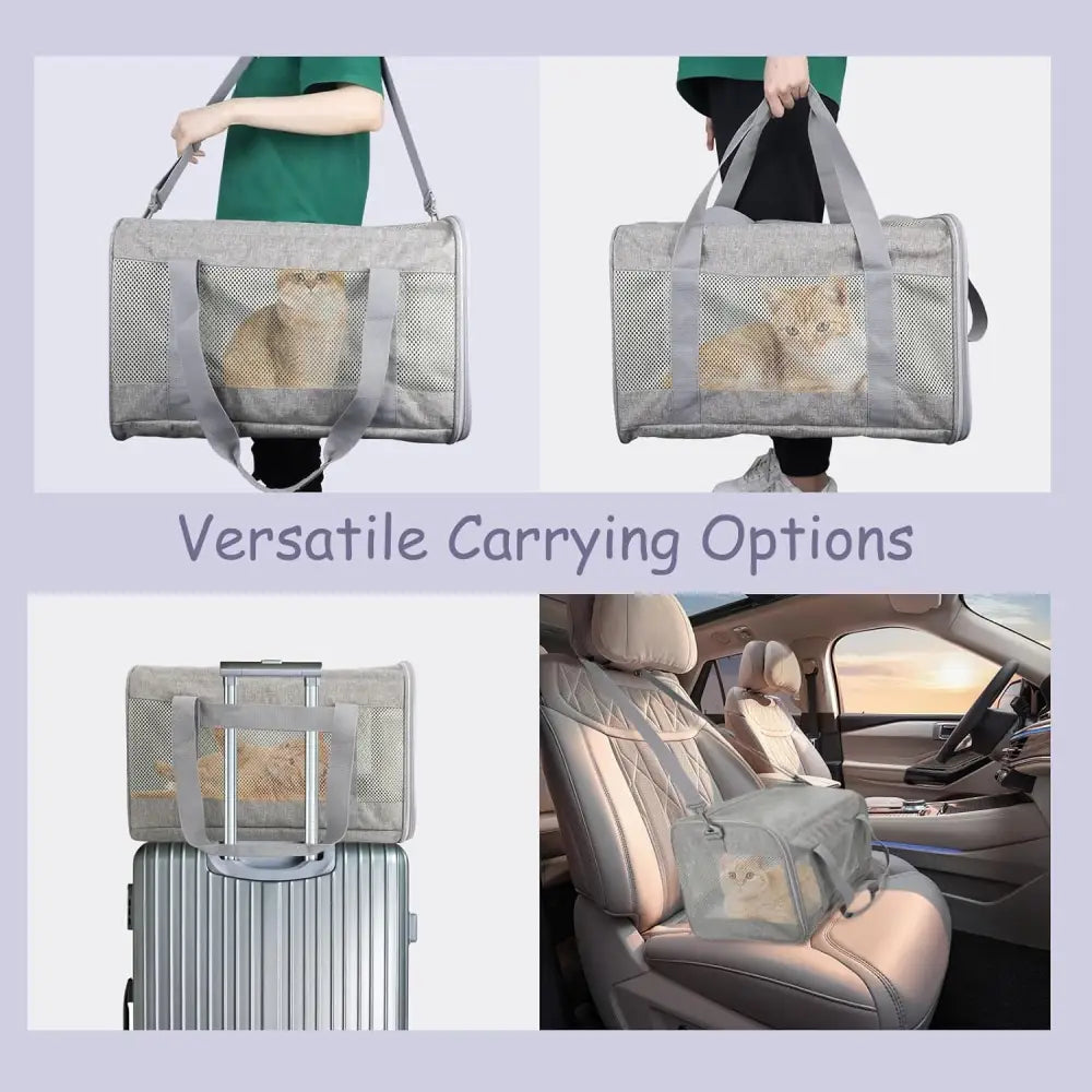 Luxury Airline Approved Pet Carrier, a versatile and portable travel solution for pets
