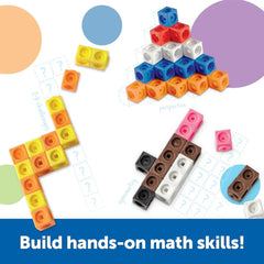 Colorful MathLink Cubes for STEM learning and fine motor skill development
