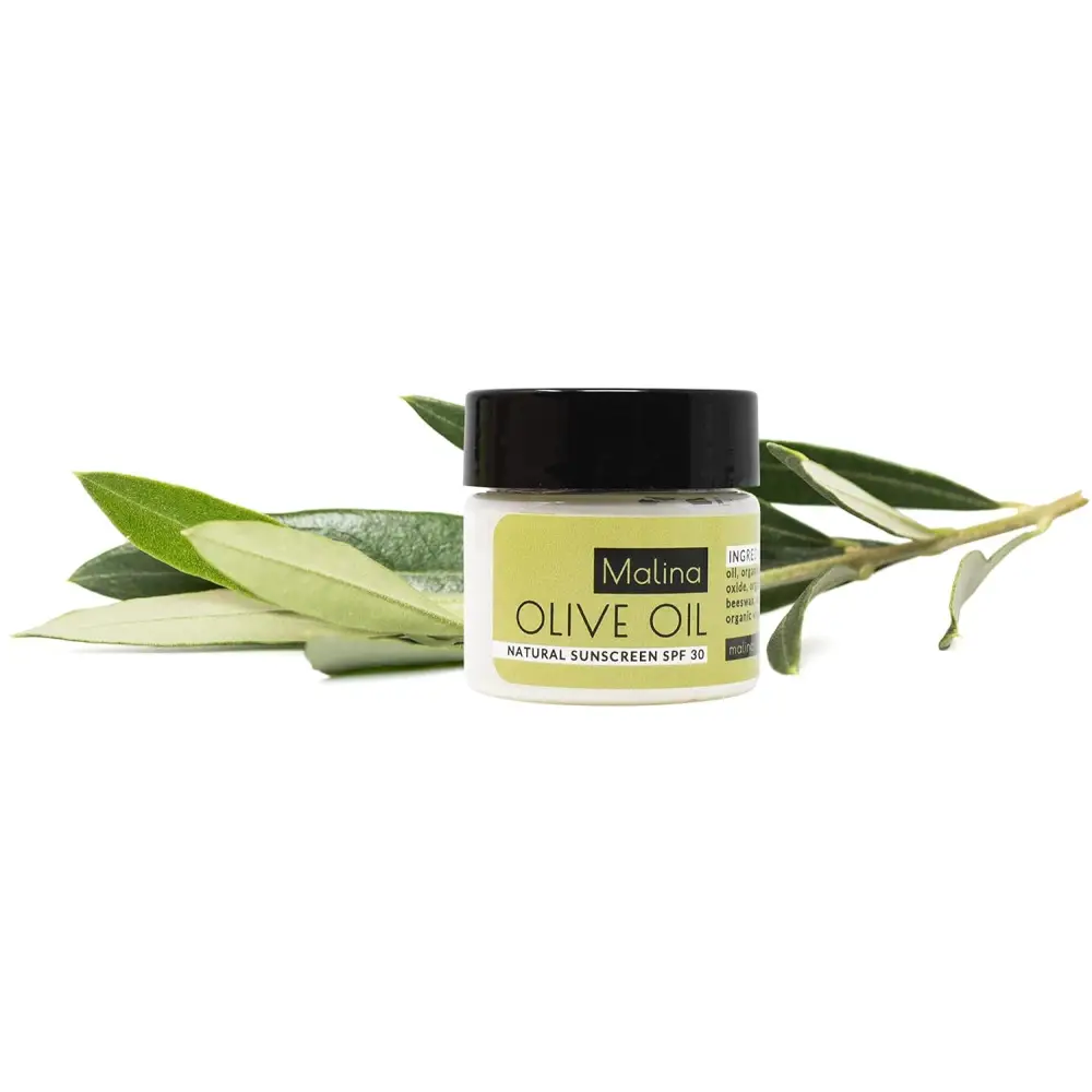 Organic Olive Oil SPF 30 Natural Sunscreen with moisturizing olive oil for sun protection
