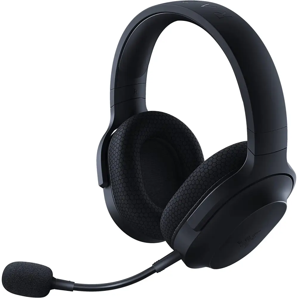 Black over-ear Razer Barracuda X Wireless USB-C gaming headset with detachable mic