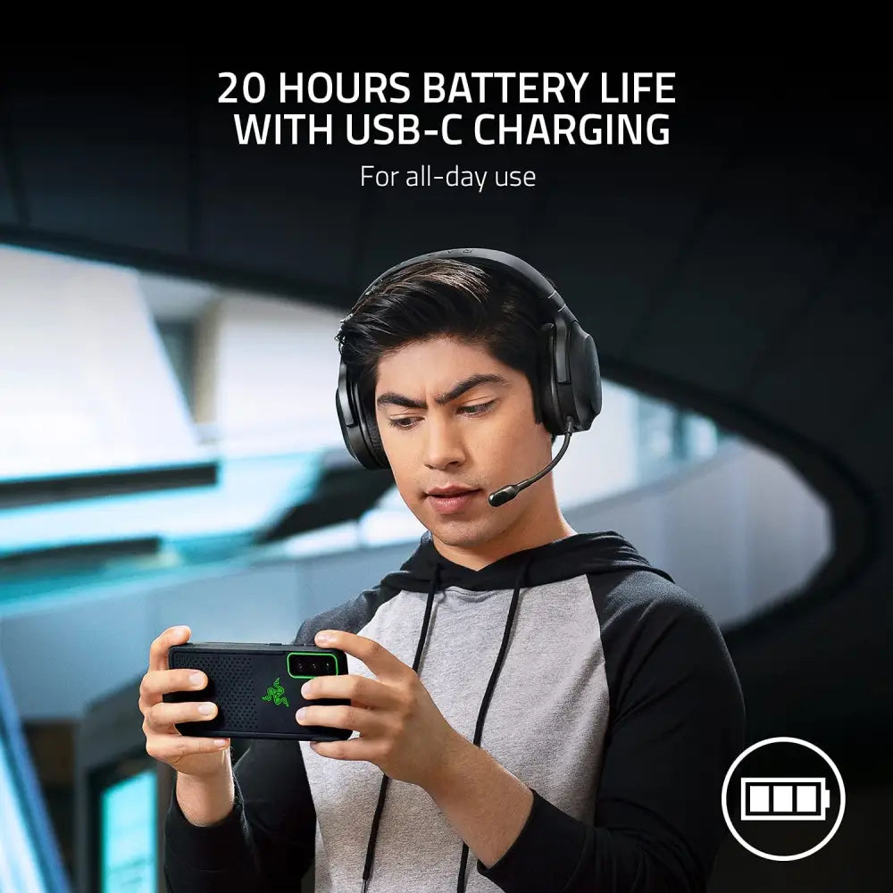 Razer Barracuda X Wireless USB-C Headset with Detachable Microphone for gaming