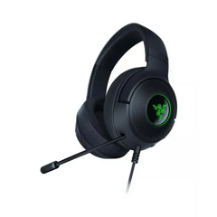 Black Razer Kraken V3 X Gaming Headset with Triforce Hyperclear Mic
