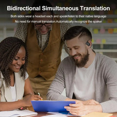 People using 144 Language Translator Earbuds Wireless for seamless communication