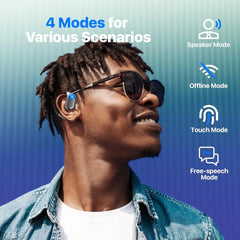 Wireless bone conduction headphones for Real Time 144 Language Translator Earbuds with AI
