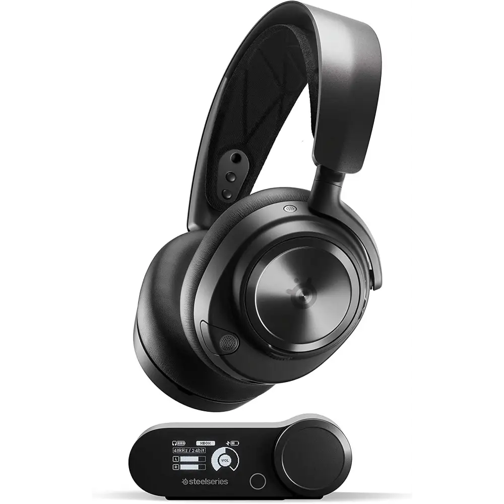 Black SteelSeries Arctis Nova Pro Wireless Gaming Headset with base station for Xbox