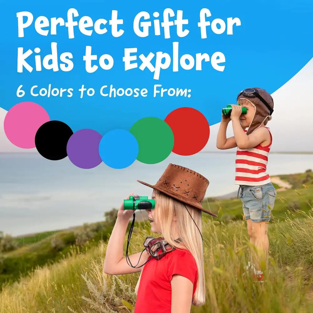ThinkPeak Kids Binoculars in Green, perfect toy binoculars for children’s outdoor adventures