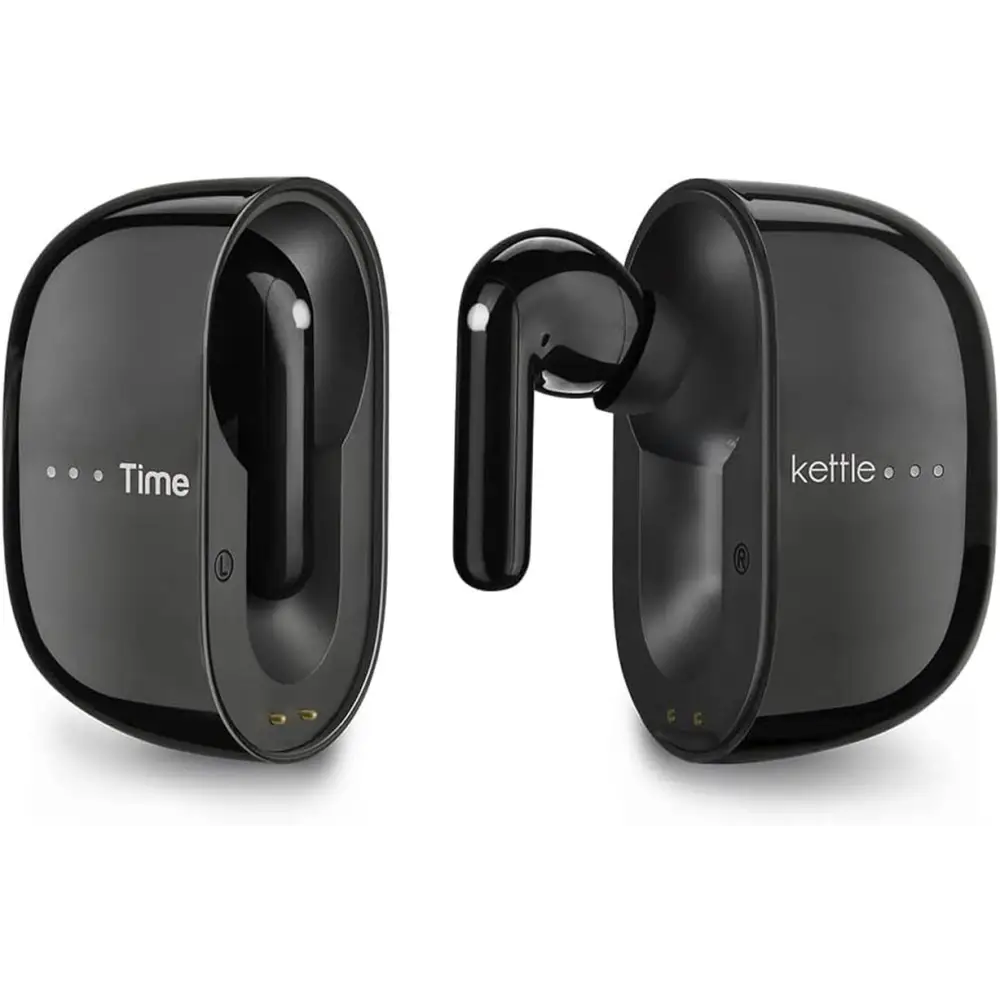 Black wireless earbuds for Timekettle M3 Language Translator with real-time translation