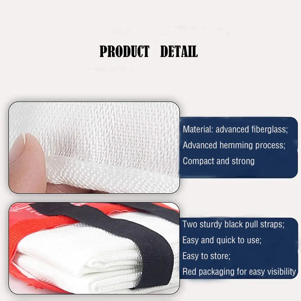 Fire blanket details of TONYKO Advanced Fiberglass Fire Blanket Heat Shield
