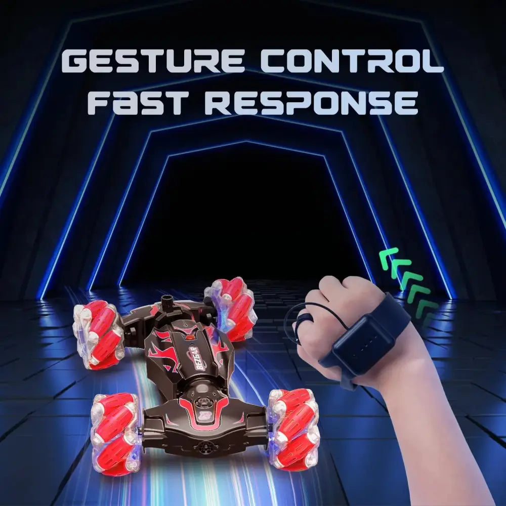 Gesture Control Ultimate 4WD Off-Road RC Stunt Car with wrist remote for easy maneuvering